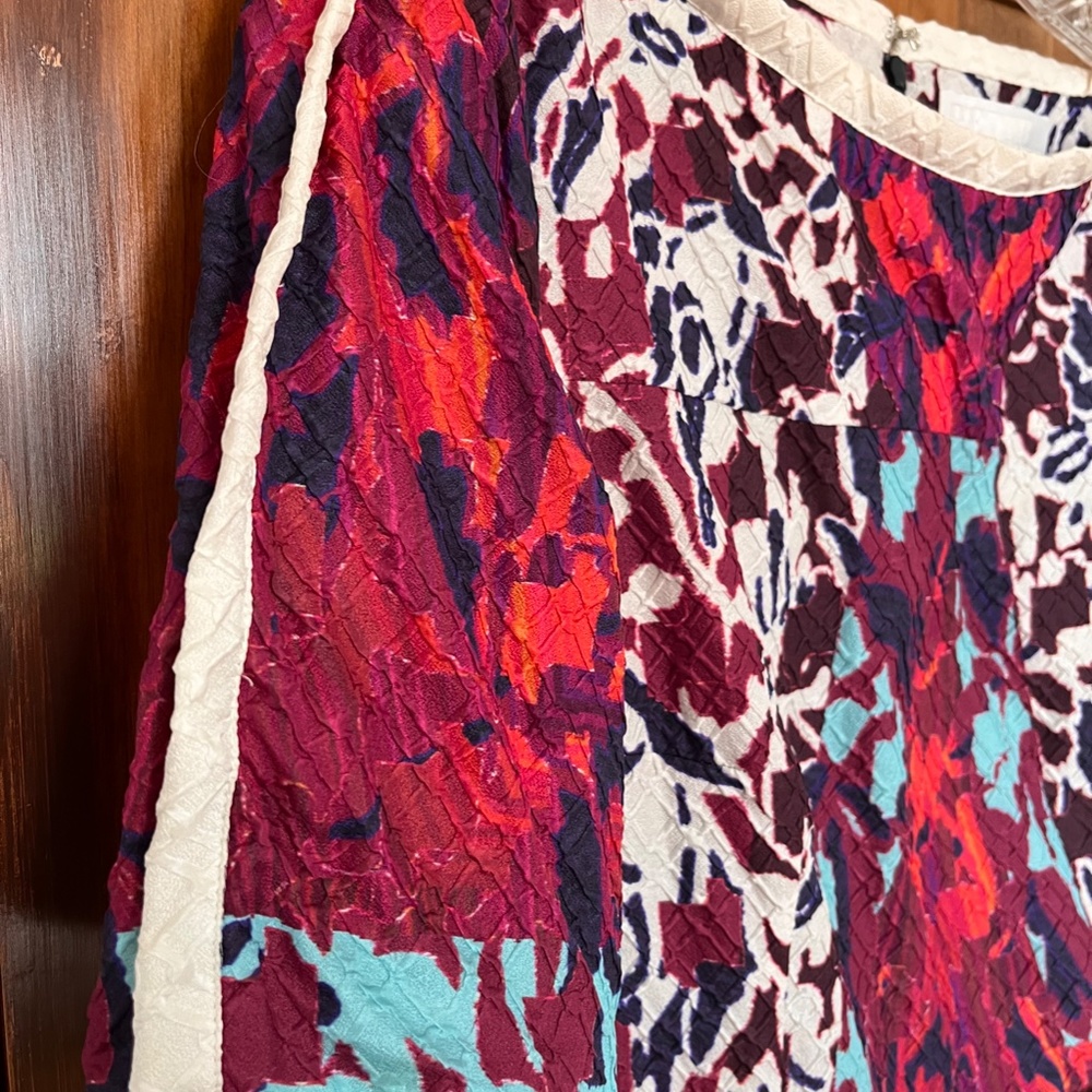 Peter Pilotto Fit and Flare Dress Multicolor Orchid Print size 8 US - Picture 7 of 10